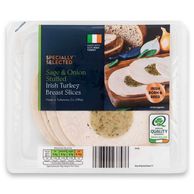 Sage & Onion Stuffed Irish Turkey Breast Slices 140g Specially Selected